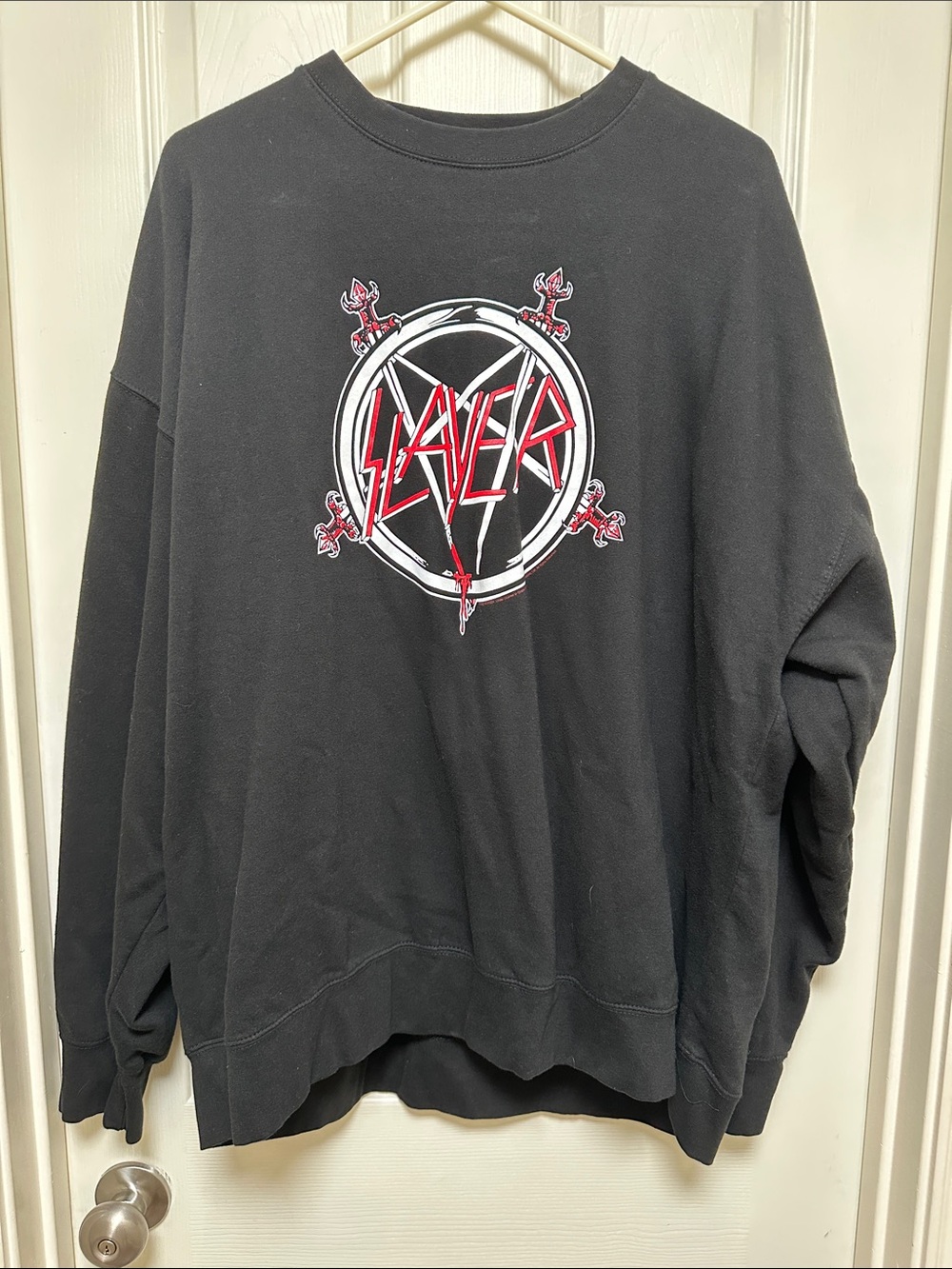 Slayer Logo Black Crewneck Sweatshirt